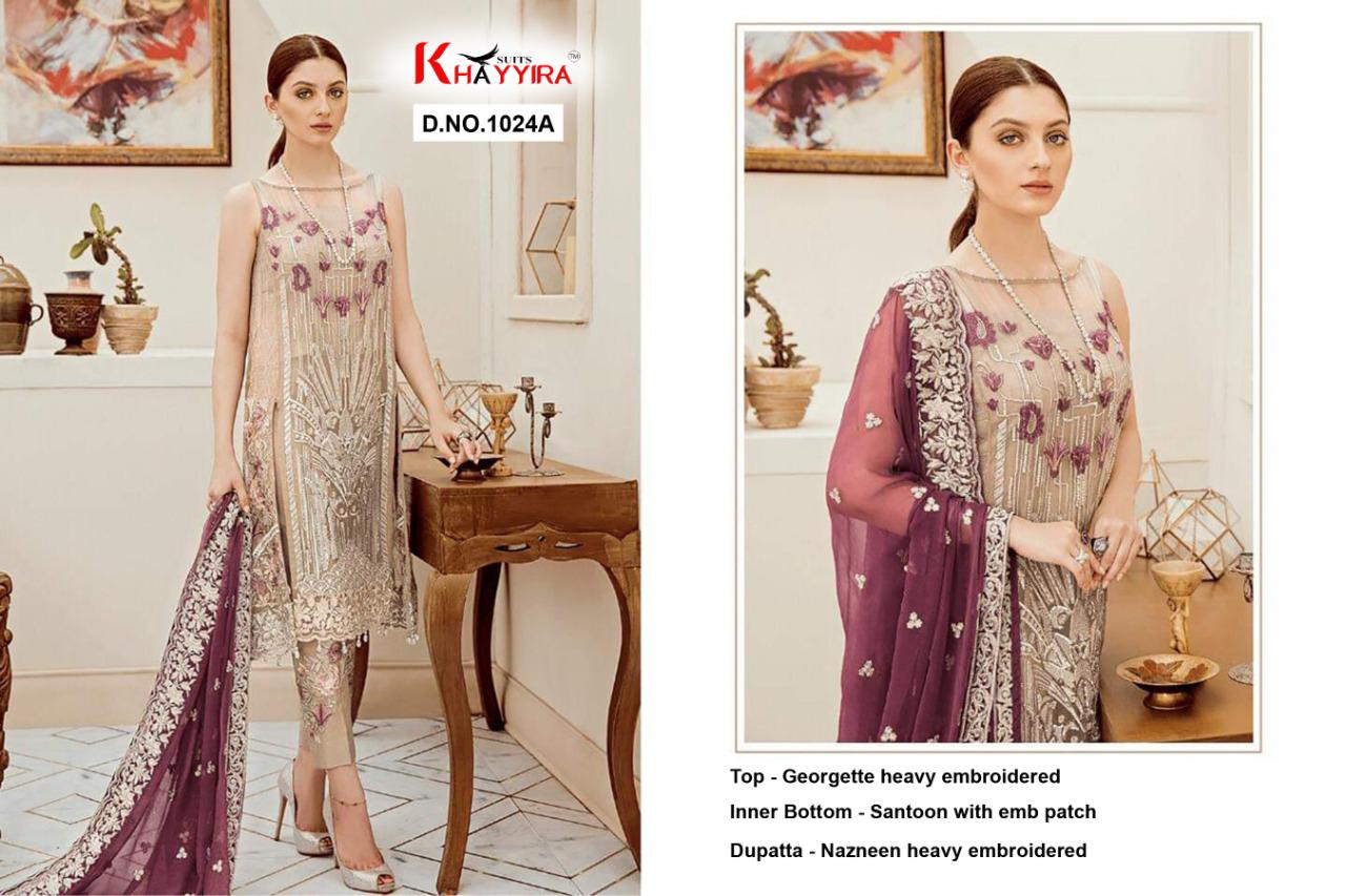 PAKISTANI SUITS D NO 1024A (1) BY KHAYYIRA